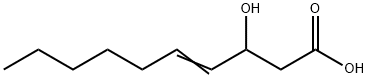 trans-3-Hydroxydec-4-enoic acid Structure