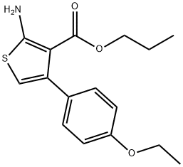 Propyl 2-amino-4-(4-ethoxyphenyl)thiophene-3-carboxylate Structure