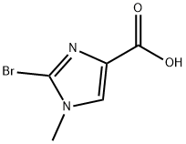 2-Bromo-1-methyl-1H-imidazole-4-carboxylic  acid Structure