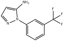 1-[3-(Trifluoromethyl)phenyl]-1H-pyrazol-5-amine Structure