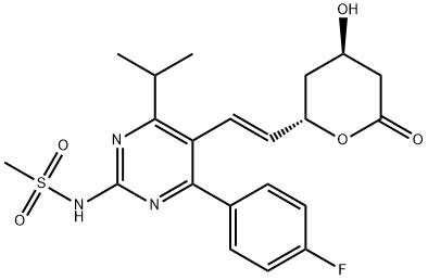 N-Desmethyl Rosuvastatin Lactone Structure