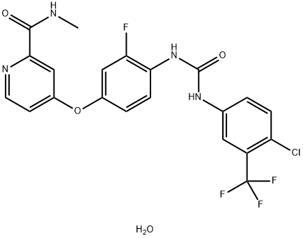 Regorafenib monohydrate Structure
