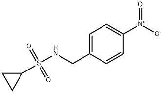 N-(4-Nitrobenzyl)cyclopropanesulfonaMide Structure