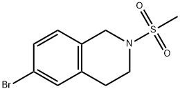 6-Bromo-2-methanesulfonyl-1,2,3,4-tetrahydroisoquinoline Structure