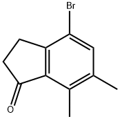 4-BroMo-6,7-diMethyl-2,3-dihydro-1H-inden-1-one Structure