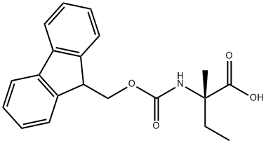 FMoc-(R)-2-aMino-2-Methylbutanoic acid Structure