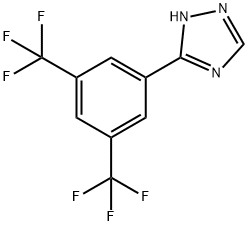 3-(3,5-bis(trifluoroMethyl)phenyl)-1H-1,2,4-triazole Structure