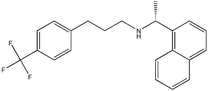 (R)-N-(1-(naphthalen-1-yl)ethyl)-3-(4-(trifluoroMethyl)phenyl)propan-1-aMine Structure