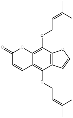 4,9-Bis[(3-methyl-2-buten-1-yl)oxy]-7H-furo[3,2-g][1]benzopyran-7-one Structure