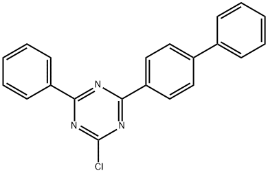 2-chloro-4-(biphenyl-4-yl)-6-phenyl-1,3,5-triazine Structure