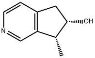 (6S,7R)-6,7-Dihydro-7-methyl-5H-cyclopenta[c]pyridin-6-ol Structure