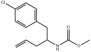 CarbaMic acid, [1-[(4-chlorophenyl)Methyl]-3-butenyl]-, Methyl ester (9CI) Structure