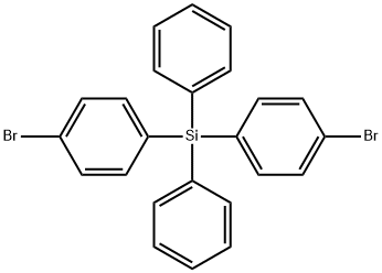 bis(4-broMophenyl)-diphenyl-silane Structure