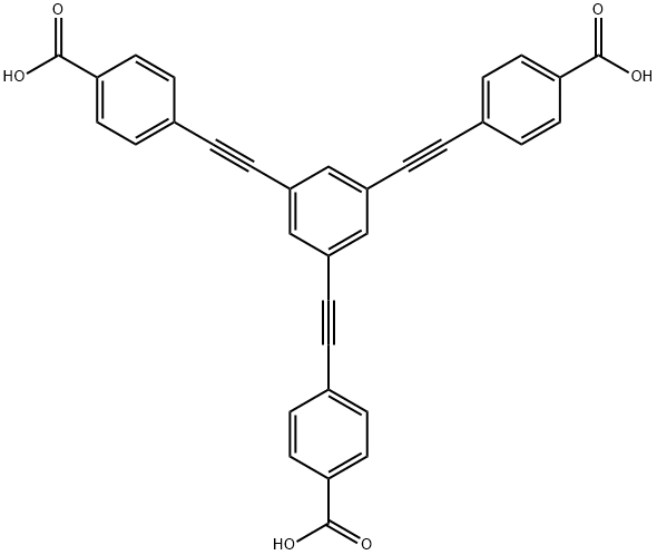 4,4',4''-(benzene-1,3,5-triyltris(ethyne-2,1-diyl))tribenzoic acid Structure