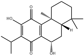 (4bS)-4b,5,6,7,8,8aβ,9,10-Octahydro-3,10α-dihydroxy-2-isopropyl-4bα,8,8-trimethyl-1,4-phenanthrenedione Structure