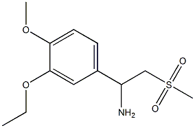 3-Ethoxy-4-Methoxy-alpha-[(Methylsulfonyl)Methyl]-benzeneMethanaMine Structure