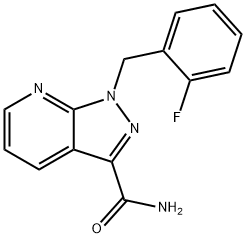 1-(2-Fluorobenzyl)-1H-pyrazolo[3,4-b]pyridine-3-carboxaMide Structure