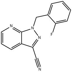 1-(2-fluorobenzyl)-1H-pyrazolo[3,4-b]pyridine-3-carbonitrile Structure