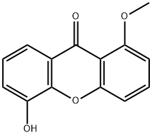 5-Hydroxy-1-methoxyxanthone Structure