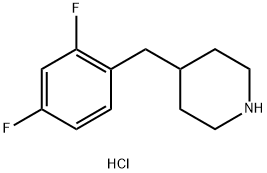 4-(2,4-Difluorobenzyl)piperidine hydrochloride Structure