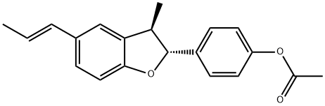 (+)-Conocarpan acetate Structure