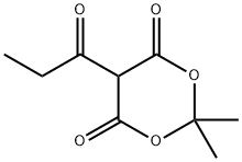 2,2-diMethyl-5-propanoyl-1,3-dioxane-4,6-dione Structure