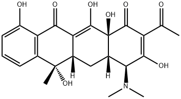 2-acetyl-2-decarboxamidooxytetracycline Structure