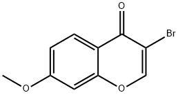 3-BroMo-7-Methoxy-4H-chroMen-4-one Structure