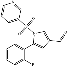 5-(2-Fluorophenyl)-1-(pyridin-3-ylsulfonyl)-1H-pyrrole-3-carbaldehyde Structure
