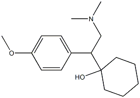 Venlafaxine Related Compound A (10 mg) (1-(1-(4-Methoxyphenyl)-2-(methylamino)ethyl)cyclohexanol hydrochloride) Structure