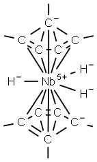 Trihydridobis(pentaMethylcyclopentadienyl)niobiuM(V) Structure