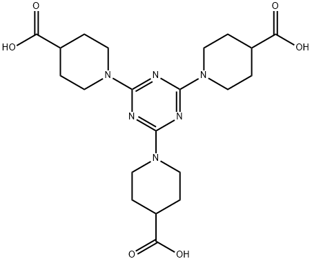 1,1',1''-(1,3,5-triazine-2,4,6-triyl)tripiperidine-4-carboxylic acid Structure