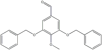 Benzaldehyde, 4-methoxy-3,5-bis(phenylmethoxy)- Structure