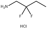 2,2-difluorobutan-1-amine hydrochloride Structure