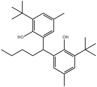 6,6'-(pentane-1,1-diyl)bis(2-(tert-butyl)-4-methylphenol) Structure