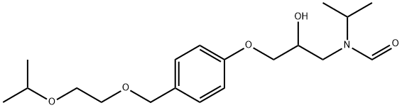 N-(2-hydroxy-3-(4-((2-isopropoxyethoxy)methyl)phenoxy)propyl) -N-isopropylformamide Structure