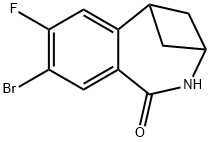 8-bromo-7-fluoro-2,3,4,5-tetrahydro-1H-3,5-methanobenzo[c]azepin-1-one Structure