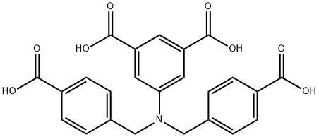 1,3-Benzenedicarboxylic acid,5-[bis[(4-carboxyphenyl)methyl]amino]- Structure