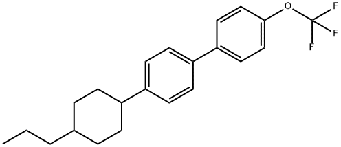 4-(4-propylcyclohexyl)-4'-(trifluoromethoxy)-1,1'-biphenyl Structure