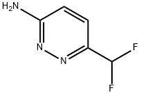3-Pyridazinamine, 6-(difluoromethyl)- Structure