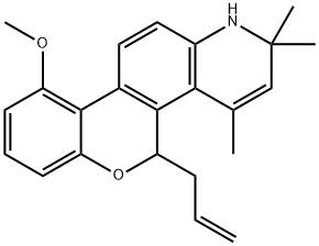 5-Allyl-10-methoxy-2,2,4-trimethyl-2,4a,4b,5,10b,11,12,12a-octahydro-1H-6-oxa-1-aza-chrysene Structure