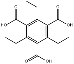 1,3,5-Benzenetricarboxylic acid,2,4,6-triethyl- Structure
