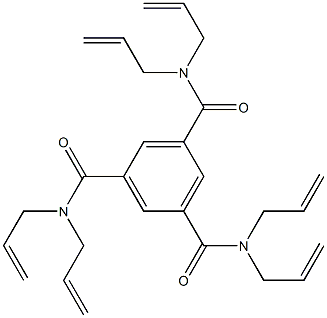1,3,5-Benzenetricarboxamide, N,N,N,N,N,N-hexa-2-propenyl- Structure