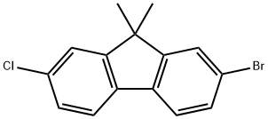 2-Bromo-7-chloro-9,9-dimethyl fluorene Structure