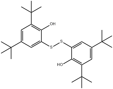 2,4-ditert-butyl-6-[(3,5-ditert-butyl-2-hydroxyphenyl)disulfanyl]phenol Structure