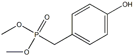 Phosphonic acid, [(4-hydroxyphenyl)methyl]-, dimethyl ester Structure