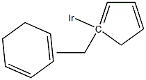 1-Ethylcyclopentadienyl-1,3-cyclohexadieneiridium(I) Structure