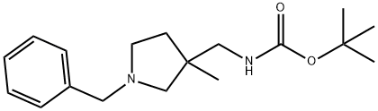 tert-butyl N-[(1-benzyl-3-methylpyrrolidin-3-yl)methyl]carbamate Structure