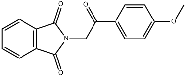 1H-Isoindole-1,3(2H)-dione, 2-[2-(4-methoxyphenyl)-2-oxoethyl]- Structure
