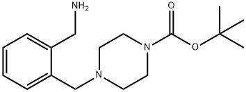 tert-butyl 4-(2-(aminomethyl)benzyl)piperazine-1-carboxylate Structure